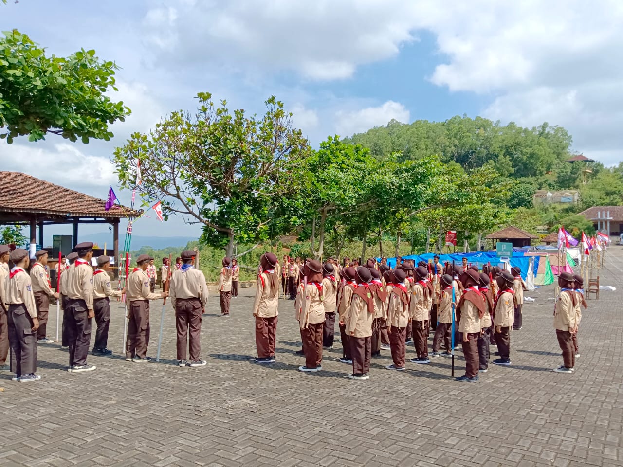 Kegiatan Perkemahan Wira Muda bagi Penggalang MTsN 7 Gunungkidul